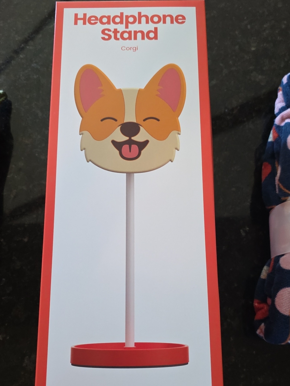 Corgi Headphone Stand - Red